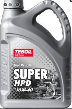 Масло моторное 10/40 Super HPD TEBOIL 4л. п/синт. API CI-4/SL /кор.4шт./