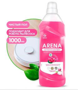 Средство для мытья пола Grass Arena с Полиролью Цветущий лотос, концентрат 1 л