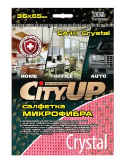 Салфетка City Up микрофибра шелковистая объемное плетение  Crystal 36 х 65 CA-111