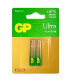 Батарейка GP Ultra Alkaline 24А AАA - 2 шт. на блистере