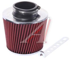 Фильтр воздушный PRO SPORT TORNADO красный хром широкий d=70  RS-00126