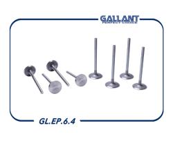 Клапана впуск+выпуск [4 впуск + 4 выпуск] комплект Largus, Logan 1.4/1.6 8 кл GALLANT GLEP64