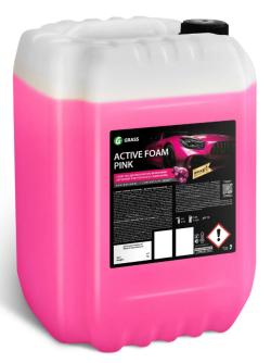 Автошампунь для б/мойки Grass Active Foam Pink активная пена 23,5 кг