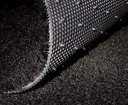 Ковролин на термопластичной резине PLE ворс 3мм резина 1,5мм ТЕМНО-СЕРЫЙ ширина 1,5м (отрез А)