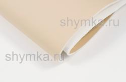 Экокожа Орегон СЛИМ БЕЖЕВАЯ на поролоне 5мм на спанбонде (отрез Г)