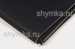 Экокожа Орегон СЛИМ ЧЕРНАЯ на поролоне 5мм БЕЗ СПАНБОНДА (отрез А)