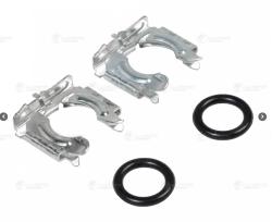 Кмпл для подключ. радиатора отоп. для а/м Лада/PSA/VAG (фиксаторы + кольца) (тип Valeo) LUZAR LGS 0005