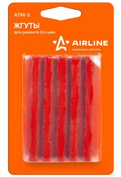 Набор для ремонта бескамерных шин (жгуты d=6 мм) 10 шт, --ATRK-5-- (AIRLINE)