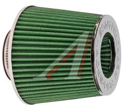 Фильтр воздушный PRO SPORT MEGA FLOW зеленый хром d=70  RS-03565