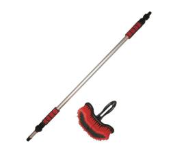 Щетка для мытья телескопическая на шланг 100-170 см расщепл. с краном AVS BH-0245