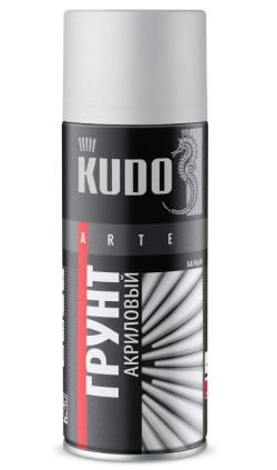 Грунт аэрозоль белый 520 мл Kudo акриловый