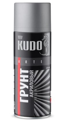 Грунт аэрозоль серый 520 мл Kudo акриловый  KU2101