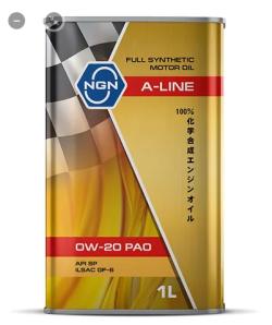 Масло моторное NGN A-Line PAO 0W-20 синтетическое 1 л V182575122