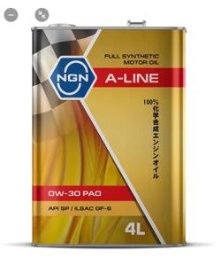 Масло моторное NGN A-Line PAO 0W-30 синтетическое 4 л V182575108