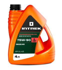 Масло трансмиссионное 75/90 GL-4/GL-5 INGEAR INTREK 4л. п/синт. /кор.4шт./