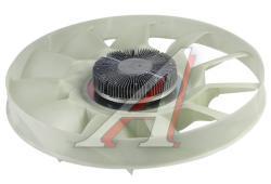 Вентилятор КАМАЗ-ЕВРО 650мм с вязкостной муфтой и обечайкой (дв.CUMMINS 6ISBe4,ISB6.7e4,5) MEGAPOWER