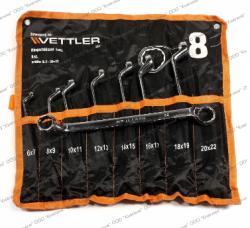 Набор ключей накидных 6-22 мм (8 предм) упак. сумка, --RsS 8RT-- (VETTLER)