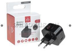 Сетевое зарядное устройство 20W USB-A (QC3.0), Type-C (PD3.0) ARNEZI A0605102