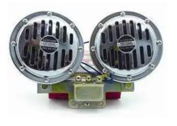 Сигнал звуковой 12 В (диски) 335/435Гц 125 мм хром AVS Electric