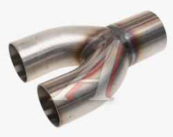 Труба соединительная выхлопной системы Y-пайп d1=63.5мм d2=57мм нержавеющая сталь TRANSMASTER