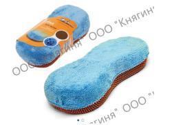 Губка для мытья (микрофибра+ коралл. ткань), --AB-K-02-- (AIRLINE)