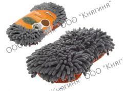 Губка для мытья (микрофибра+ коралл. ткань) 