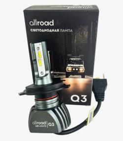 Светодиодные лампы Allroad Q2 H4/H19 (P43t/PU43t-3) 9-32V 25W 5000K