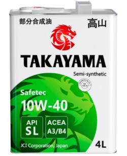 Масло моторное Takayama 10W-40 Safetec ACEA A3/B4 API SL 4л металл / 10W40