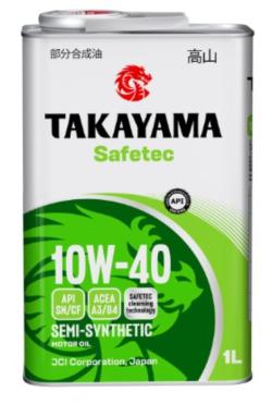 Масло моторное Takayama 10W-40 Safetec ACEA A3/B4 API SN/CF 1л металл / 10W40