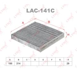 Фильтр салонный угольный LYNXauto LAC-141C TOYOTA Camry/Yaris/Avensis/LEXUS 