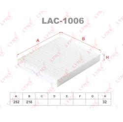 Фильтр салонный LYNXauto LAC-1006 AD A2 VW Polo SK Fab