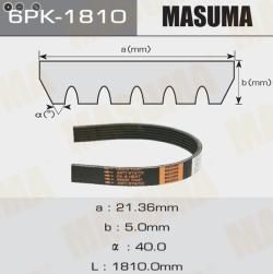 Ремень поликлиновый MASUMA 6PK-1810