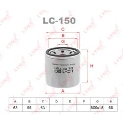 Фильтр масляный LYNXauto LC-150 MAZDA CX-5 2,0/2,5L SkyActiv