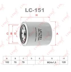 Фильтр масляный TOYOTA Camry 01-06/LEXUS RX I/II  LC151 