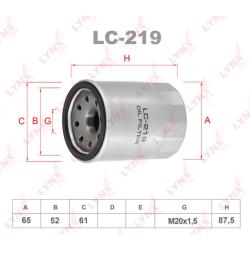 Фильтр масляный LYNXauto LC-219 NISSAN