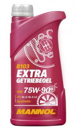 Масло трансмиссионное 75/90 Extra Gear Oil/ Getriebeoel MANNOL   1л. синт. API GL-4/GL-5 LS /кор.20шт./