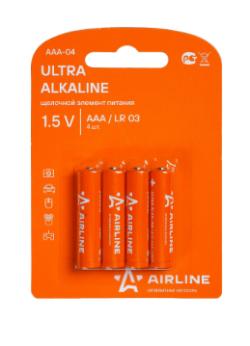 Батарейка LR03 Airline (AAA-мизинчиковые)  4 шт.