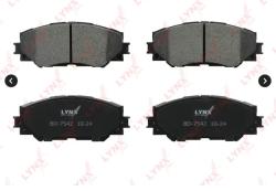 Колодки тормозные дисковые передние TOYOTA COROLLA 06- / Auris 1.4-1.6 07-  LYNXauto  BD-7542