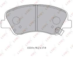 Колодки передние HYUNDAI Solaris (10-)/Rio (10-)  LYNXauto BD-3619