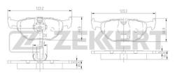Колодки тормозные BMW 5 (E39) 95- задние дисковые (GDB1265) Zekkert