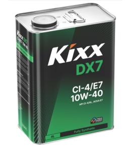 Масло Kixx 10/40 DX7 CI-4/E7 синтетическое 4 л