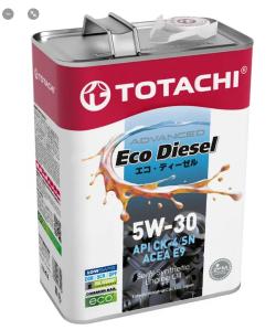 Масло моторное TOTACHI Eco Diesel CK-4/СJ-4/SN псинт 5W-30 4л E2204
