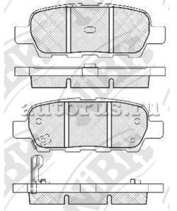 Колодки тормозные задние NIBK NISSAN Qashqai/X-Trail 07->/RENAULT Koleos 08-> PN2466