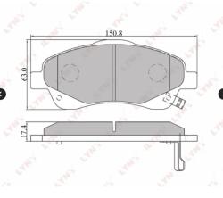 Колодки тормозные дисковые передние TOYOTA AVENSIS BD-7548