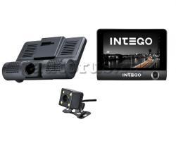 Видеорегистратор INTEGO VX-315DUAL HD,3 камеры, монитор 3,9