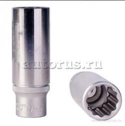 Головка 19 мм. 12-гранная 1/2DR длинная FORCE 5497719