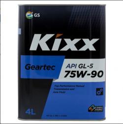 Масло трансмиссионное Kixx GEARTEC 75W90 полусинтетическое 4 л L296244TE1