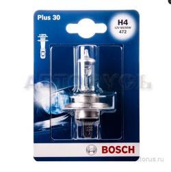 Лампа 12V H4 60/55W +30% BOSCH 1 шт. блистер 1 987 301 002