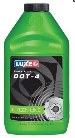 Жидкость тормозная Luxe Green Line DOT4 455 г