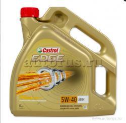 Масло CASTROL EDGE A3/B4 5W40 моторное синтетическое 4 л